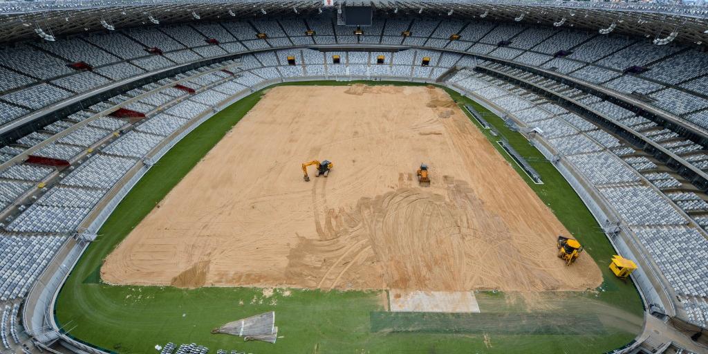 Gramado do Mineirão passa por manutenção; técnico do Atlético-MG e estádio  trocam informações, atlético-mg