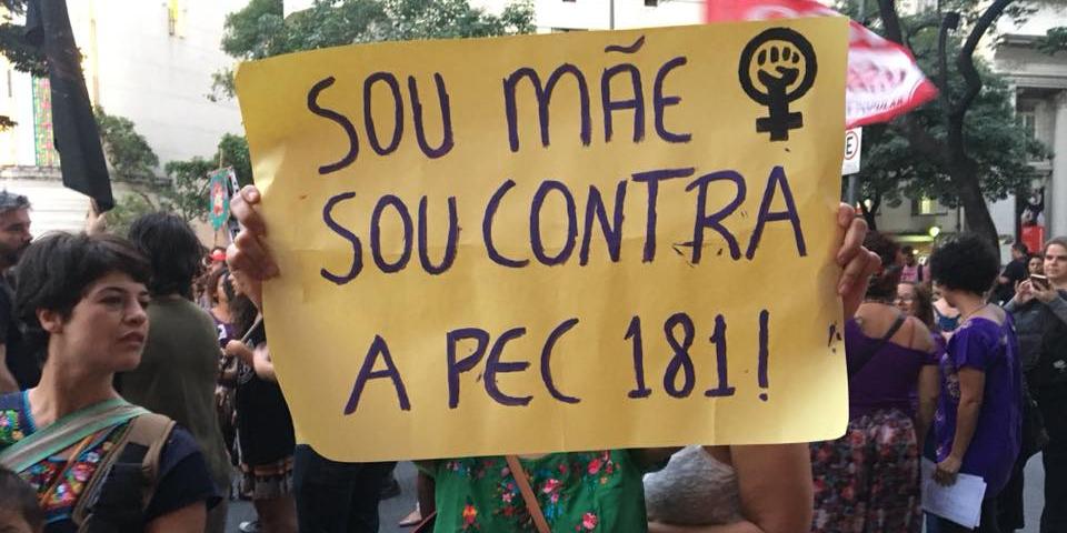  (Reprodução Facebook Ato contra a PEC 181 // BH)