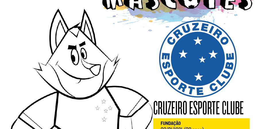 Para colorir: baixe o mascote do Cruzeiro e divirta-se