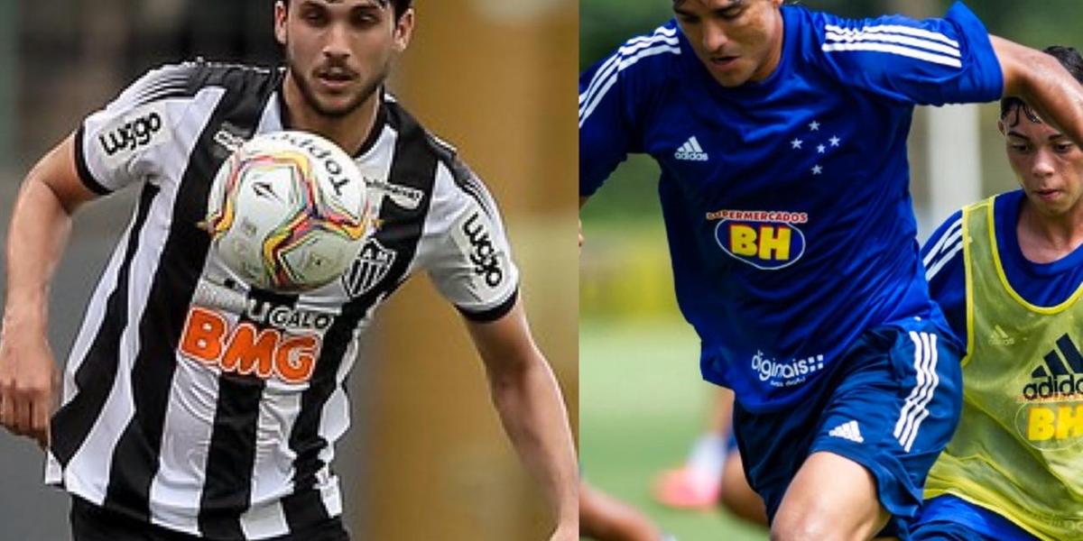  (Montagem - Bruno Cantini/Atlético - Bruno Haddad/Cruzeiro)