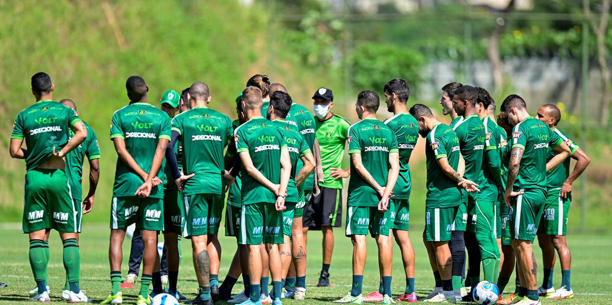 A maioria dos jogadores considerados titulares foram poupados no duelo com o Villa Nova, no último sábado (Mourão Panda / América)