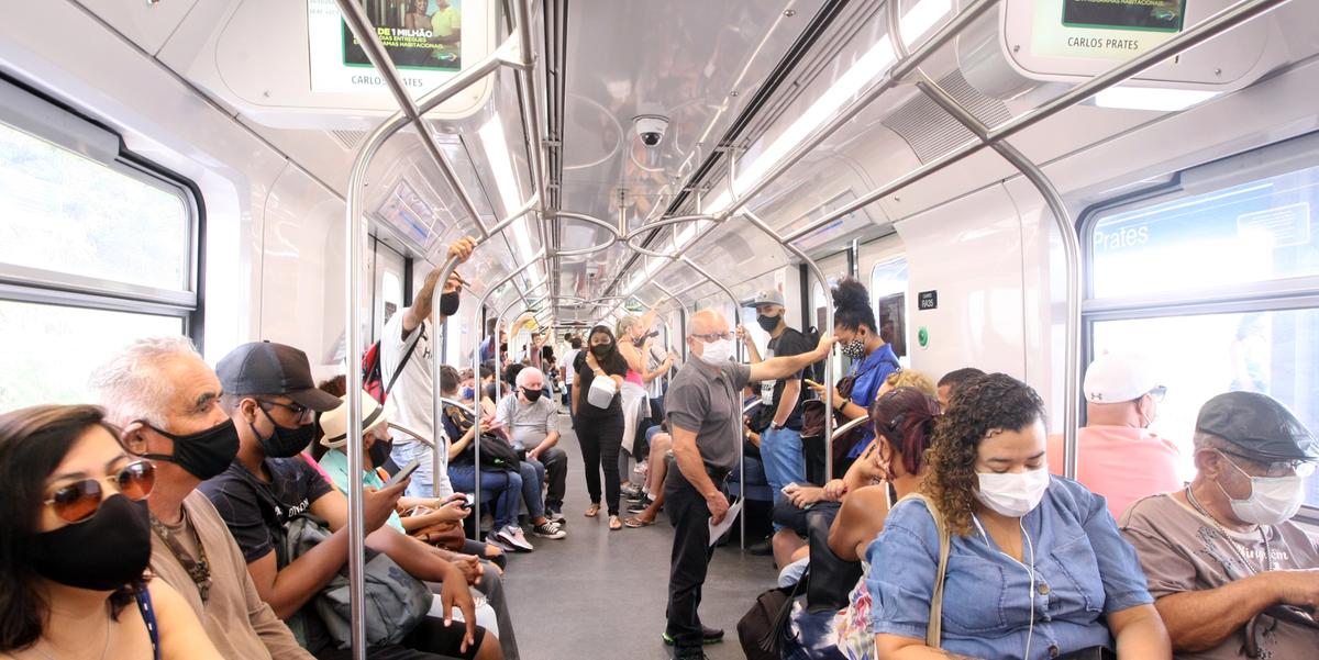 METRÔ DE BH - METRÔ  - PASSAGEIROS DO METRO - PASSAGEIROS (FOTO: MAURICIO VIEIRA / JORNAL HOJE EM DIA)