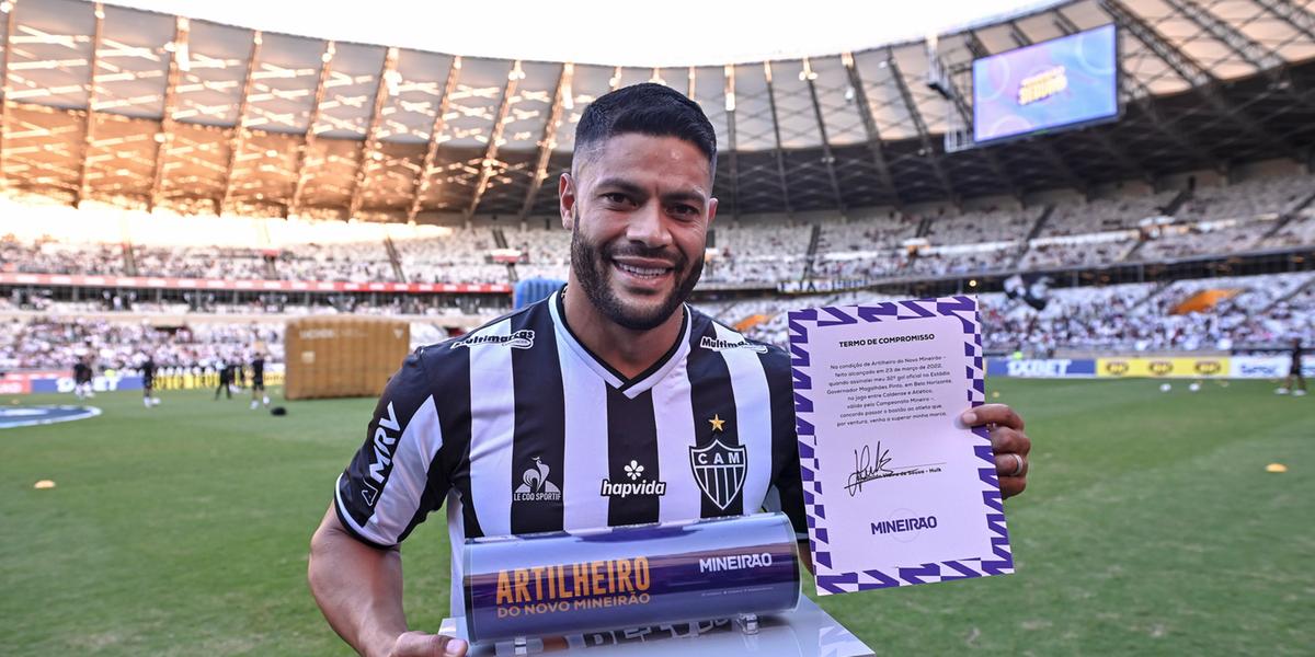 Hulk assumiu a artilharia do Novo Mineirão ao marcar 32 gols no estádio (Mineirão/Divulgação)