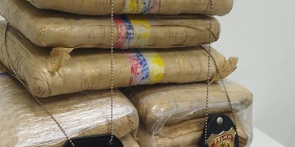 Polícia Federal prende homem que desembarcava no Aeroporto Internacional com 16,3 kg de skunk, conhecida como "supermaconha" (Polícia Federal / Divulgação)