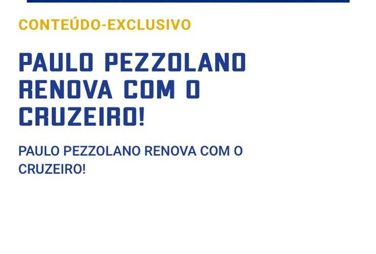 Anúncio foi feito, em primeira mão, para sócios-torcedores (Reprodução/Redes Sociais)