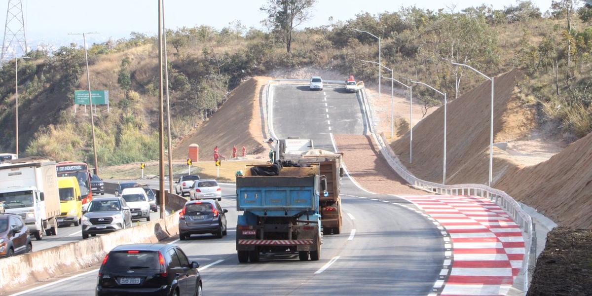 Área de escape do Anel Rodoviário de Belo Horizonte, entre a BR-040 e o trevo do Betânia  (Lucas Prates / Hoje em Dia)