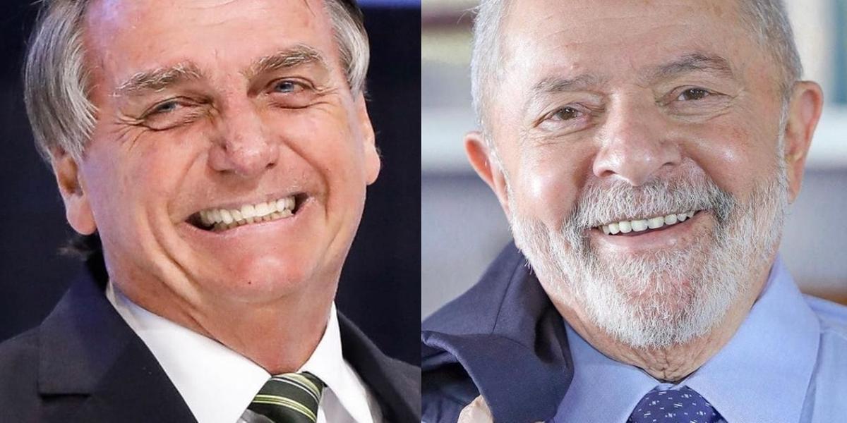  (Montagem com fotos das redes sociais de Jair Bolsonaro e de Ricardo Stuckert)