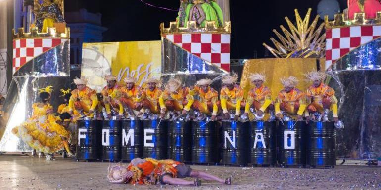 Grupo de quadrilha do Piuaí foi o grande vencedor do Concurso Nacional de Quadrilhas no domingo (Pablo Bernardo / Belotur / Divulgação)