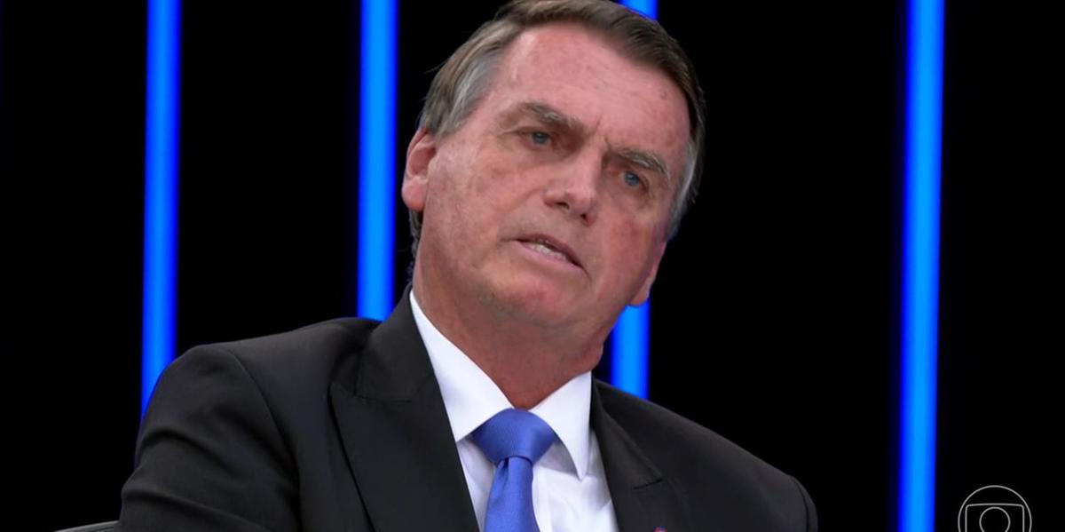 Jair Bolsonaro abriu a série de sabatinas promovidas pelo Jornal Nacional, da TV Globo (Reprodução Globoplay)