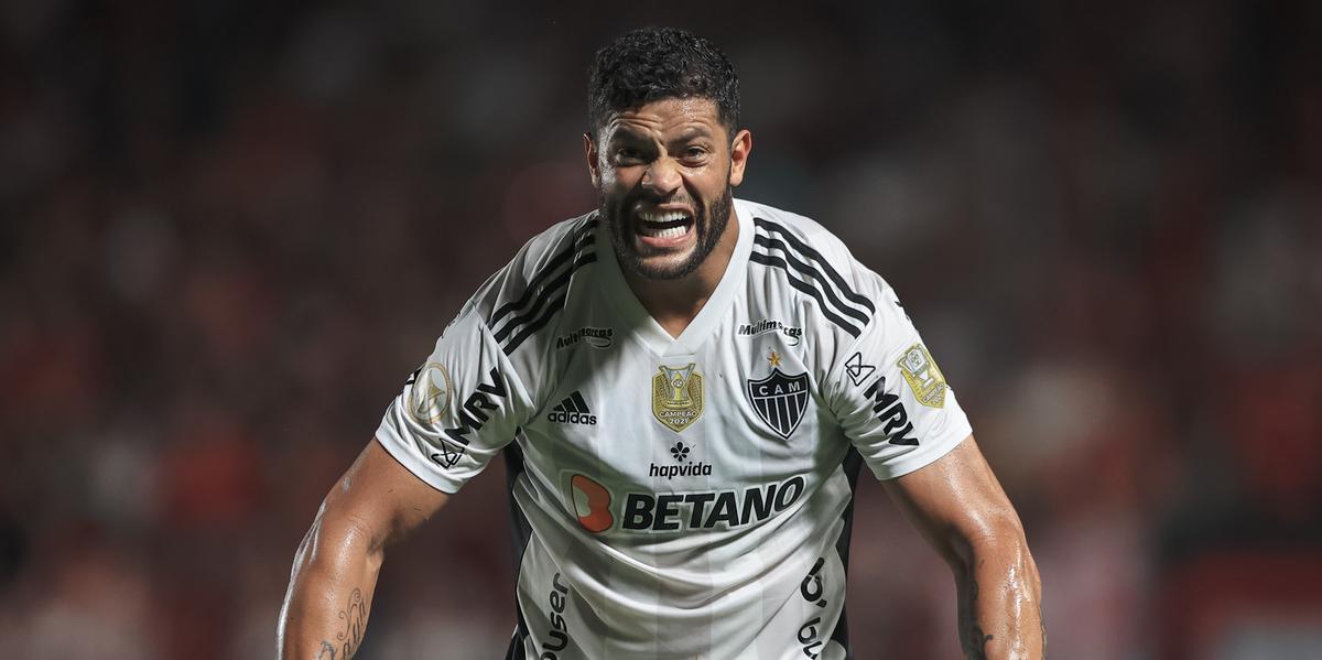 Hulk marcou um dos gols da vitória atleticana, mas saiu lesionado (Pedro Souza/Atlético)