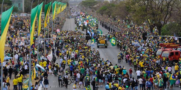 Tribunal Superior Eleitoral (TSE) aceitou abertura de uma ação contra a chapa de Bolsonaro (PL) por suposto cometimento de abuso de poder político e econômico na realização de atos de campanha eleitoral durante as comemorações da Independência (Marcello Casal Jr / Agência Brasill / Divulgação)