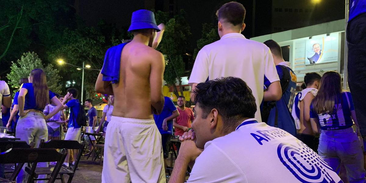 Torcedor do Cruzeiro se emociona com volta do time para Série A (Alecsander Heinrick/Hoje em Dia)