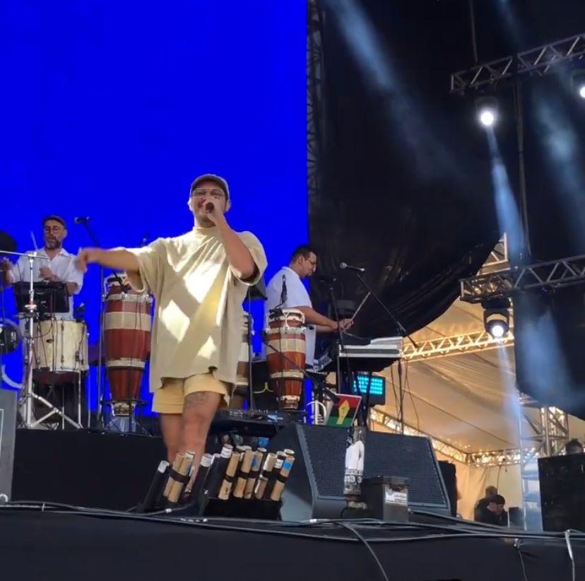 Criolo no palco do Planeta Brasil (Reprodução @mineirao)