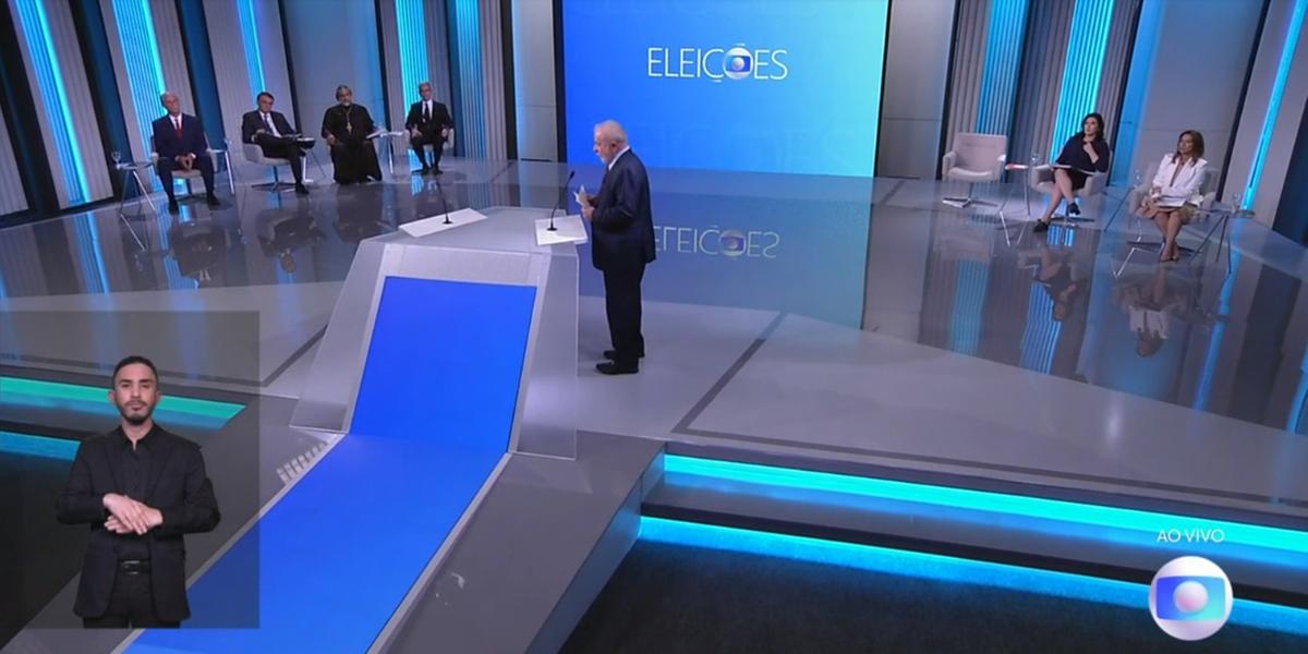 Sete candidatos participaram do debate com os presidenciáveis no debate da TV Globo (TV Globo / Reprodução)