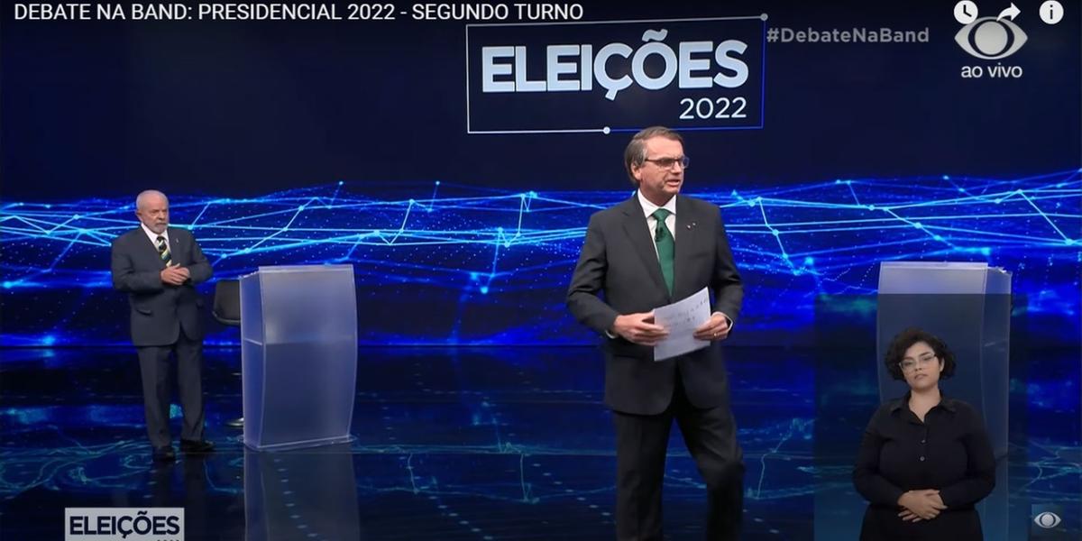 Debate entre presidenciáveis esquenta na noite deste domingo com troca de acusações e poucas proposições (TV Bandeirantes / Reprodução)