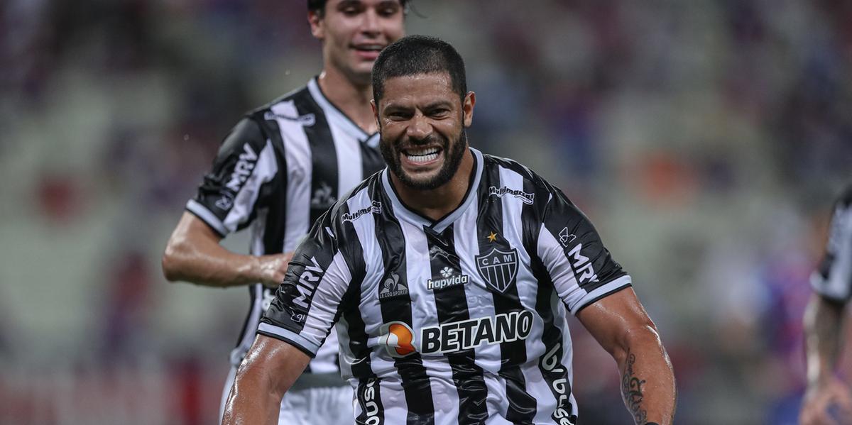 Hulk fez um dos gols da vitória do Atlético por 2 x 1 contra o Fortaleza, no último jogo na Arena Castelão (Pedro Souza/Atlético)