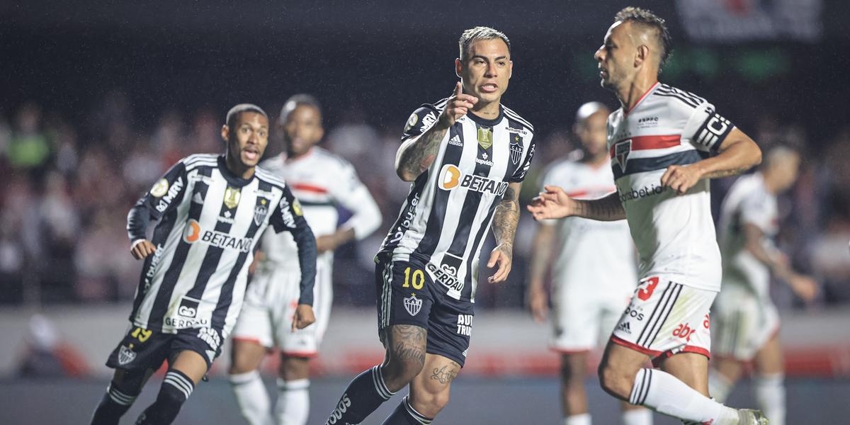 Vargas foi a surpresa na escalação e garantiu um ponto para o Galo (Pedro Souza/Atlético)