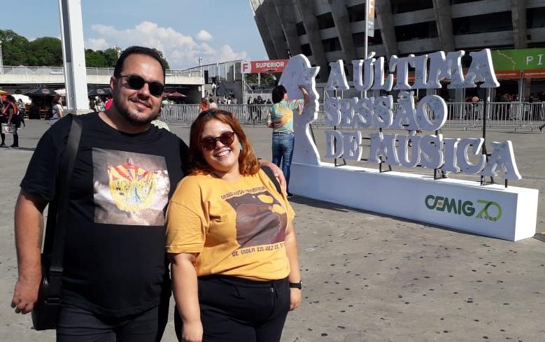 Gustavo Cyryno e Brenda Cavalcante saíram de Congonhas para o show de Milton Nascimento (Maurício Vieira / Hoje em Dia)