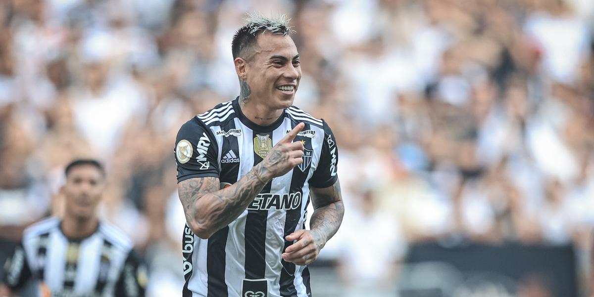 Vargas marcou de pênalti e garantiu três pontos ao Galo na última rodada do ano (Pedro Souza/Atlético)