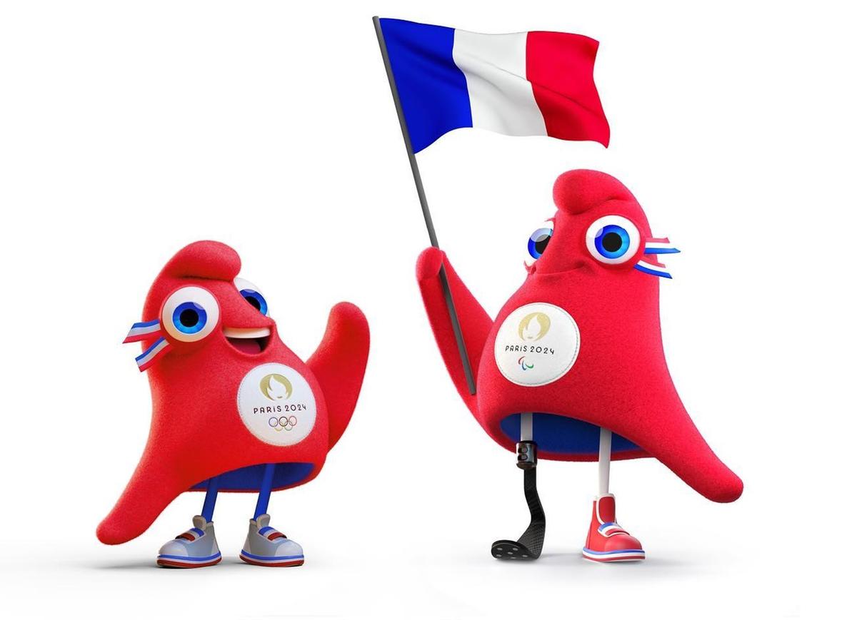 Os mascotes de Paris 2024 são chamados Les Phryges e representam os gorros frígios da Revolução Francesa (Instagram / paris2024 / Reprodução)