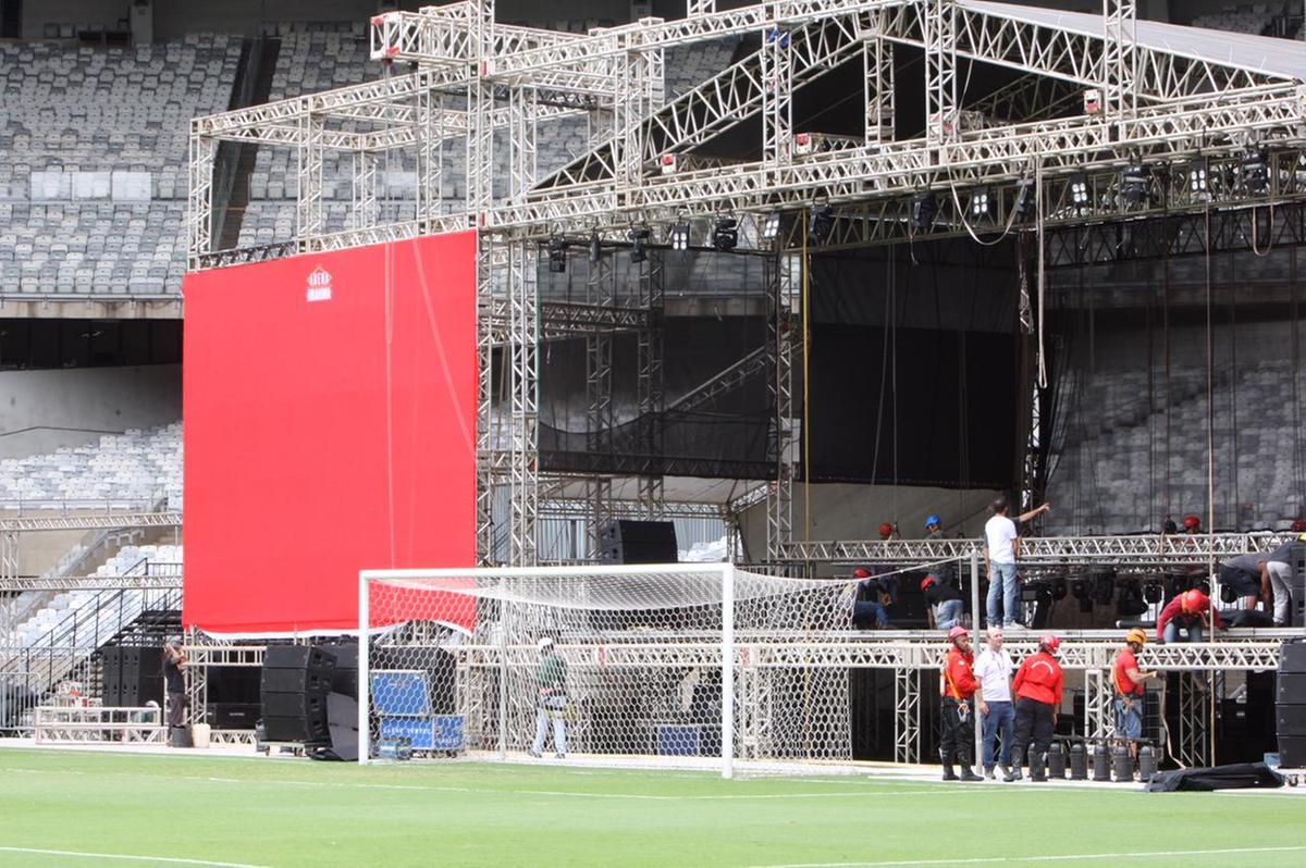 Mineirão se prepara para receber transmissão dos jogos do Brasil