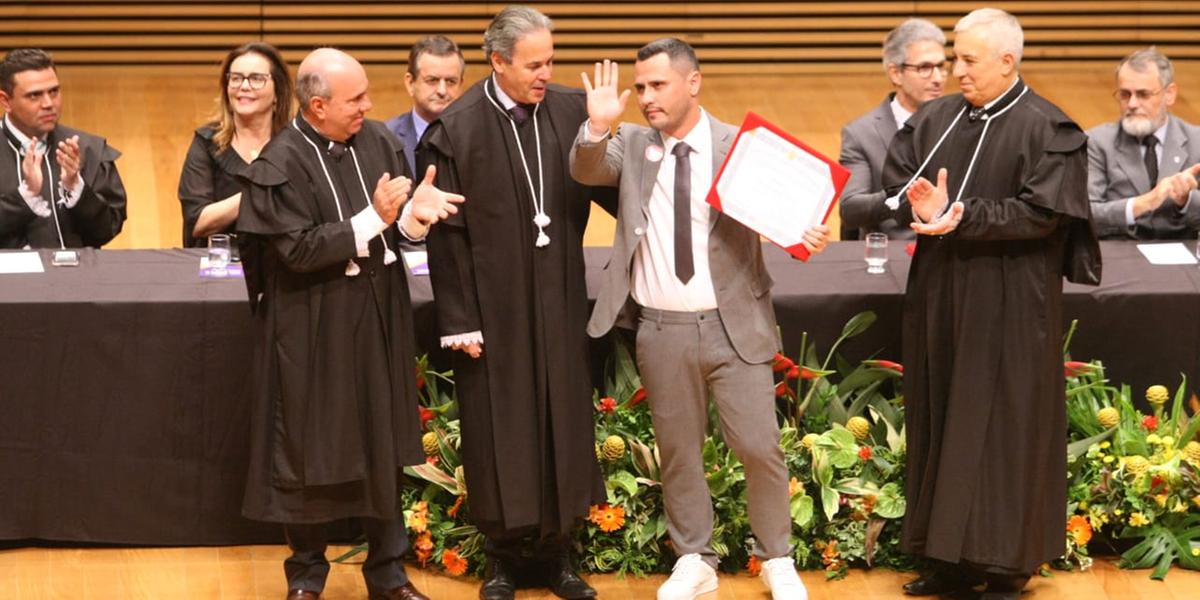 Cleitinho (PSC) foi diplomado na tarde desta segunda-feira como senador por Minas Gerais pelo TRE-MG (Maurício Vieira)