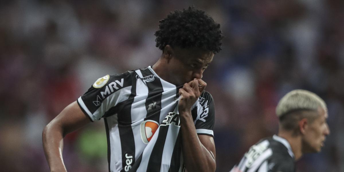 Keno ficou marcado por marcar dois gols no jogo do título do Atlético no Brasileirão 2021 (Pedro Souza/Atlético)