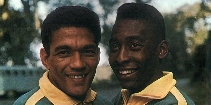 Pelé e Garrincha formaram a que é considerada a melhor dupla da história do futebol (Acervo CBF)