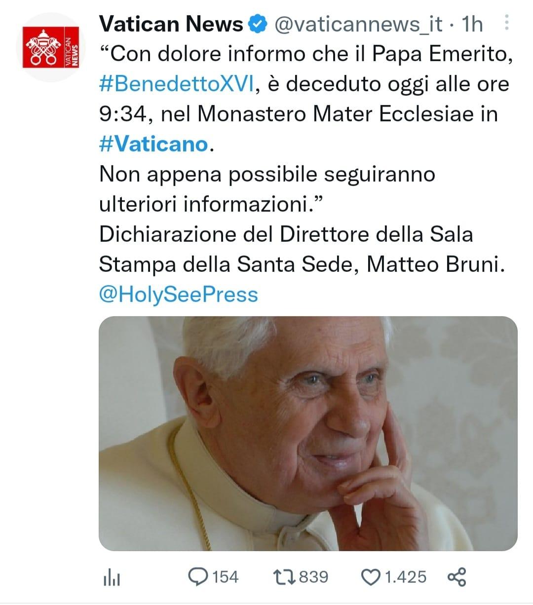 (Divulgação Vaticano)