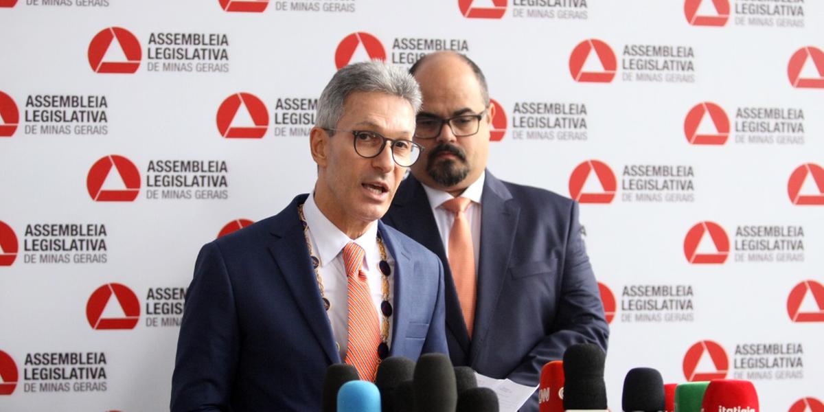 Governador Romeu Zema e o vice Mateus Simões (Maurício Vieira / Hoje em Dia)