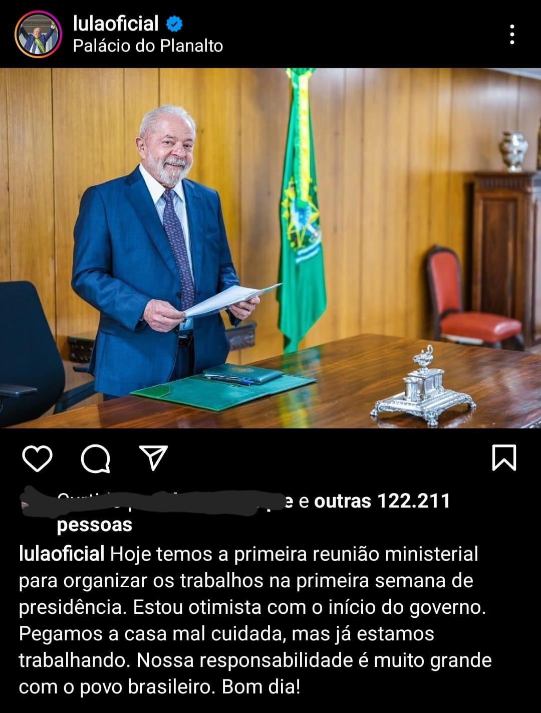 (Reprodução Redes Sociais Lula)