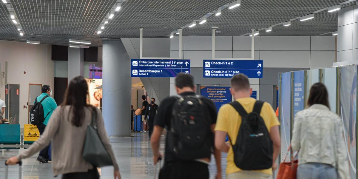 Tarifa máxima de embarque internacional passará de R$ 53,84 para R$ 56,12 no aeroporto de Confins (BH Airport/Divulgação)