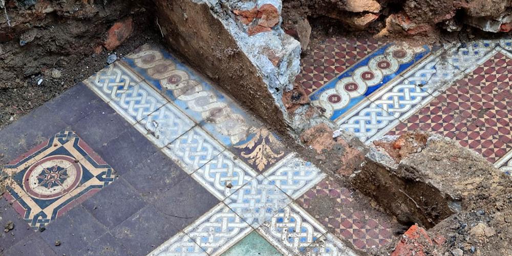 Piso histórico descoberto no Palácio do Catete, no Rio de Janeiro (Daniela Reis)