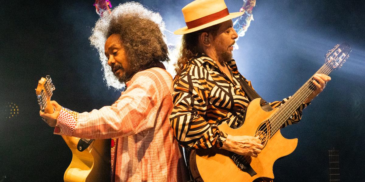 Chico César e Geraldo Azevedo no show "Violivoz" (Marcos Hermes)