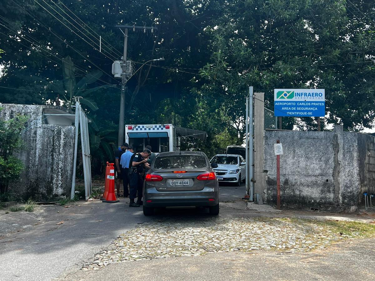 Aeroporto Carlos Prates registrou movimento intenso na manhã deste sábado (1º) (Pedro Melo / Hoje em Dia)