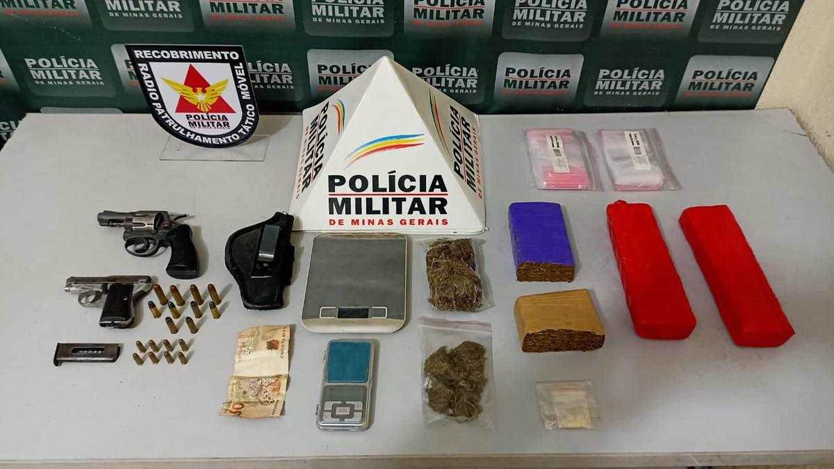 Droga apreendida em Central de Minas (Divulgação / PMMG)