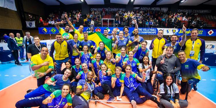 Seleção de vôlei sentado garantiu vaga em Paris após conquistar Mundial (Divulgação/World Paravolley/Direitos Reservados)