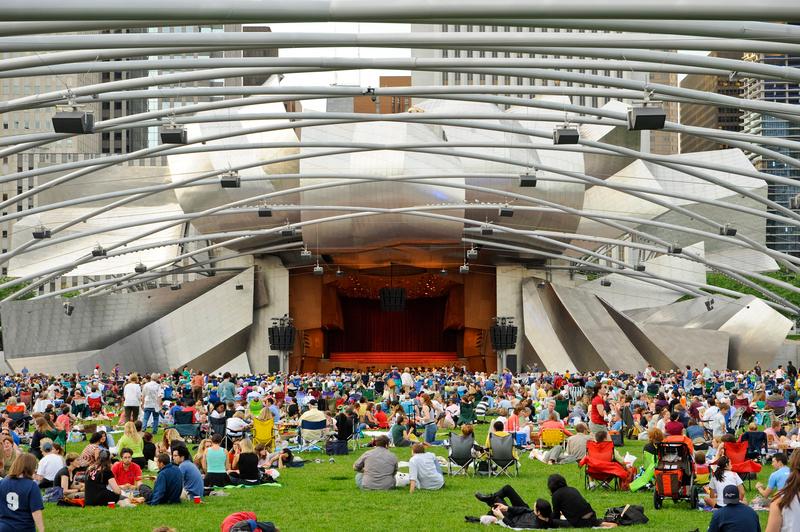 Jay Pritzker Pavilion, no Millenium Park (Divulgação)