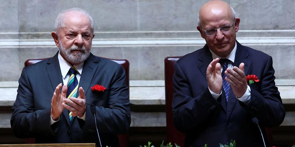 Presidente discursou na Assembleia da República, parlamento português (Rodrigo Antunes/Reuters/Direitos Reservados)