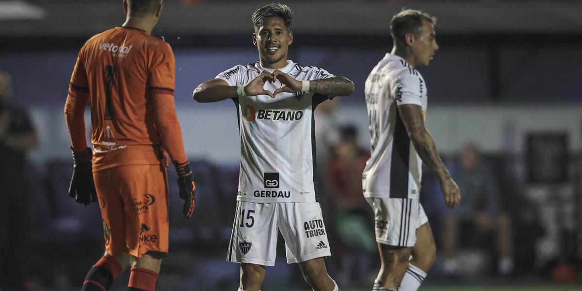 Zaracho marca e garante vaga do Galo nas oitavas da Copa do Brasil (Pedro Souza / Atlético)