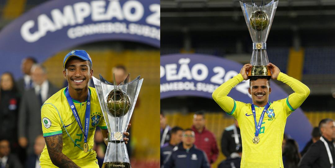 Arthur e Kaiki vão para o Mundial sub-20 (Montagem /  Foto: Rafael Ribeiro / CBF)