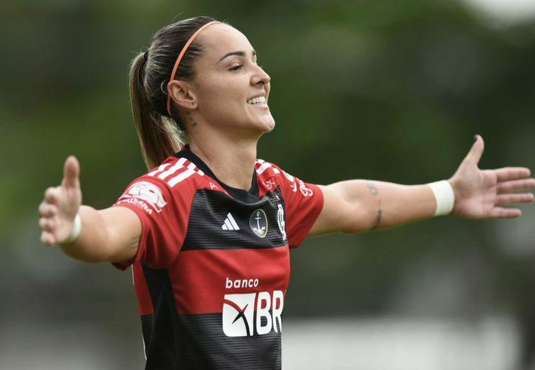 Flamengo vence 8ª seguida e dorme na ponta do Brasileiro Feminino (Paula Reis / CRF)