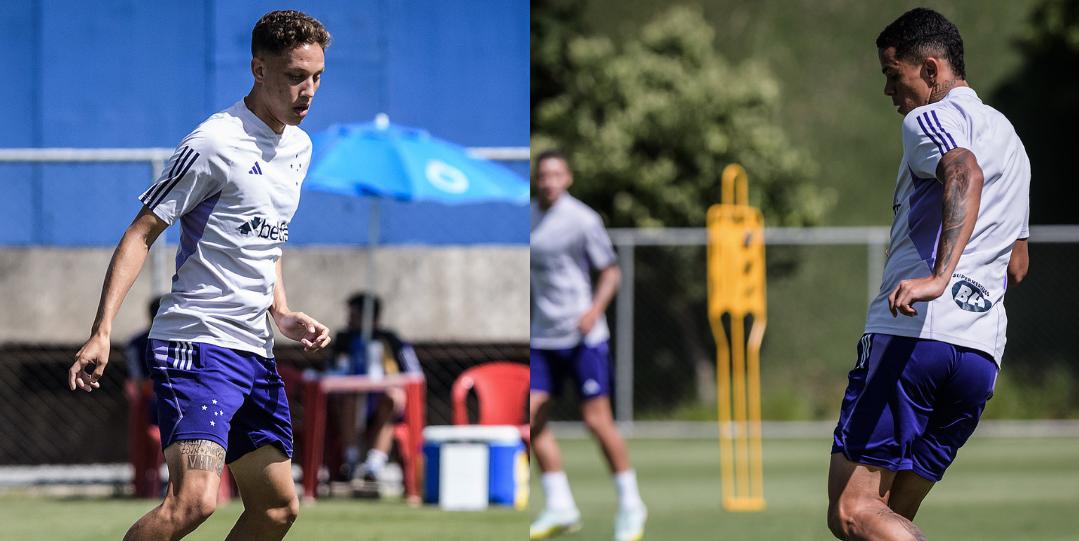 Ian Luccas e Wallisson aparecem na lista de relacionados para o jogo contra o Fluminense (Montagem / Foto: Gustavo Aleixo - Cruzeiro)