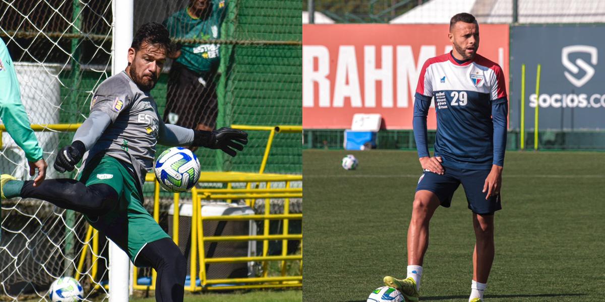 América busca a primeira vitória no Brasileirão contra o Fortaleza (Montagem / Foto: Mourão Panda- América / Vinícius Palheta - Fortaleza)