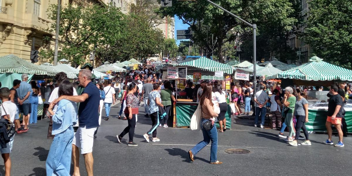 Quem foi à Feira Hippie nesse domingo percebeu o novo layout (Fabiana Silva/Divulgação)