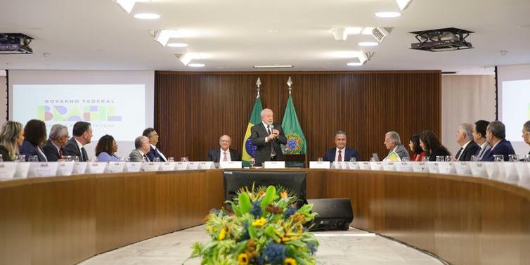 Presidente Lula coordena segunda reunião ministerial, no Palácio do Planalto (Marcelo Camargo/Agência Brasil)