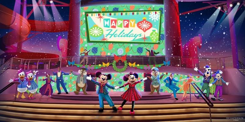 A Disney Cruise Line será tomada pelo espírito mágico das festas este ano (Divulgação)