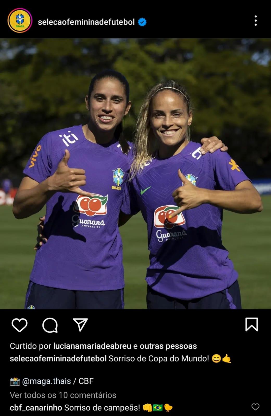 Seleção inicia preparação para estreia na Copa do Mundo (Reprodução / Instagram Seleção Brasileira Feminina)