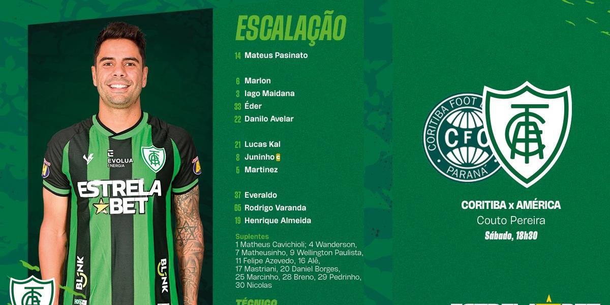 América definido para encarar o Coritiba (Divulgação / América)