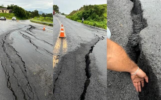 BR-459 no trecho de Sanador José Bento, em Minas